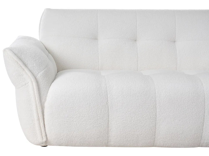 Sofa 2 Seater Boucle White Elan