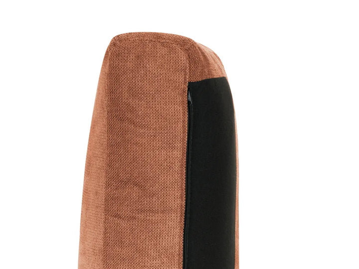 Corner Sofa 3 Seater Fabric Light Red Left Hand Vardie