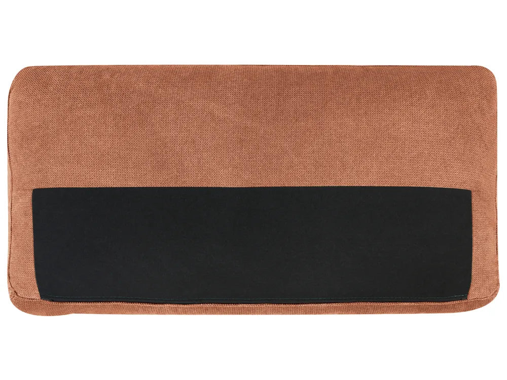 Corner Sofa 3 Seater Fabric Light Red Left Hand Vardie