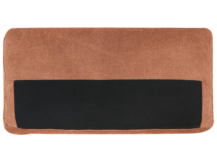 Corner Sofa 3 Seater Fabric Light Red Left Hand Vardie