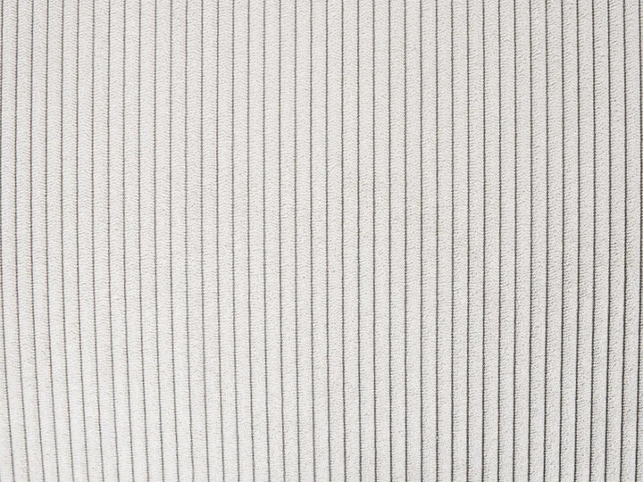 Corner Sofa Bed 3 Seater Corduroy Light Beige with Storage Right Hand Deantrei