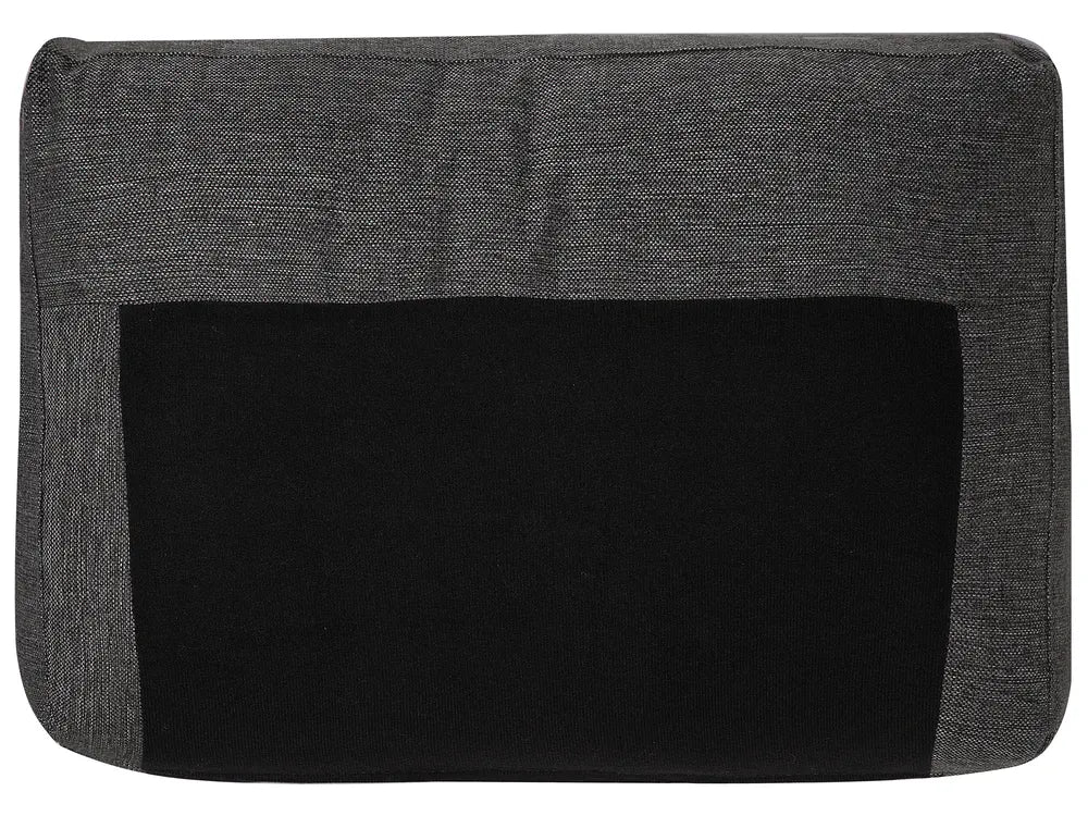 U-Shape Sofa Bed 5 Seater Fabric Dark Grey with Storage Kellems