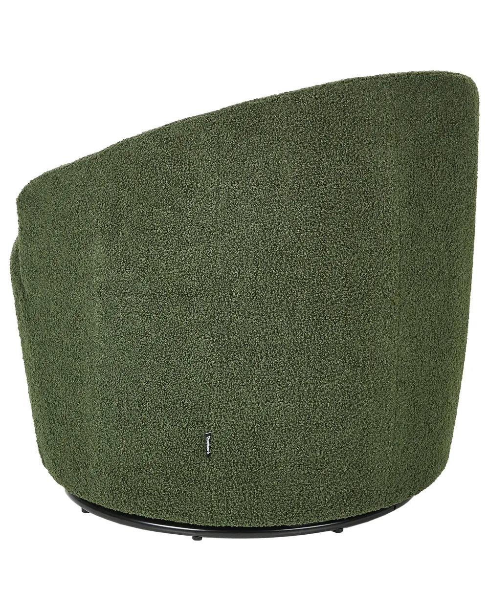 Swivel Armchair Boucle Dark Green Halcott