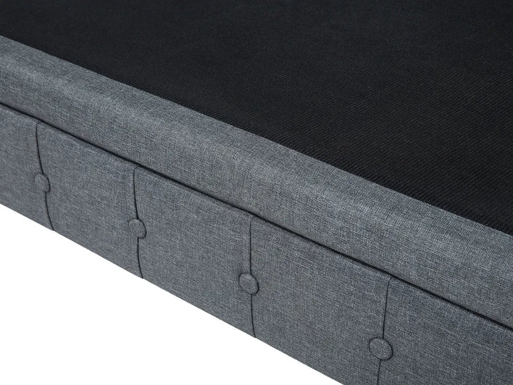 Corner Sofa 6 Seater Fabric Grey Left Hand Besnard