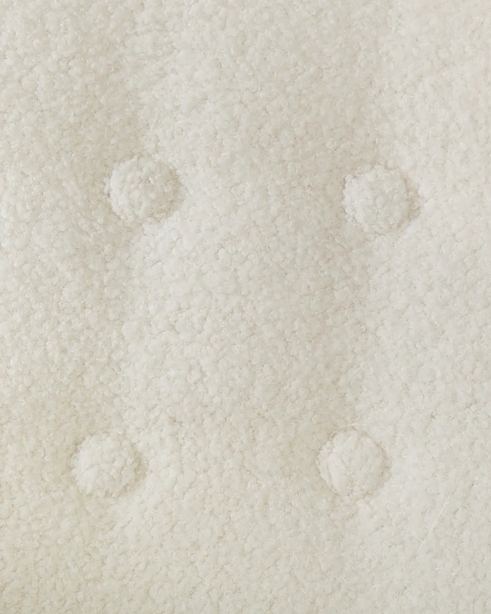 Armchair Boucle White Reshami