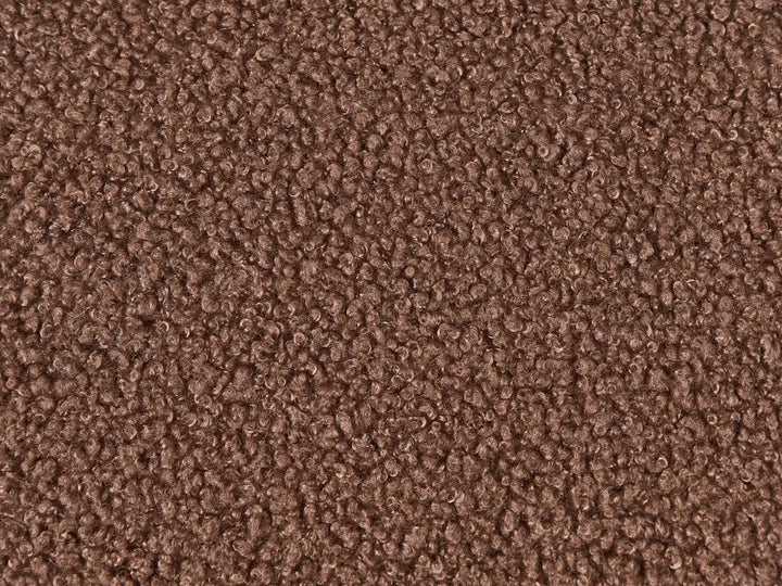 Corner Sofa 3 Seater Boucle Brown Right Hand Weller