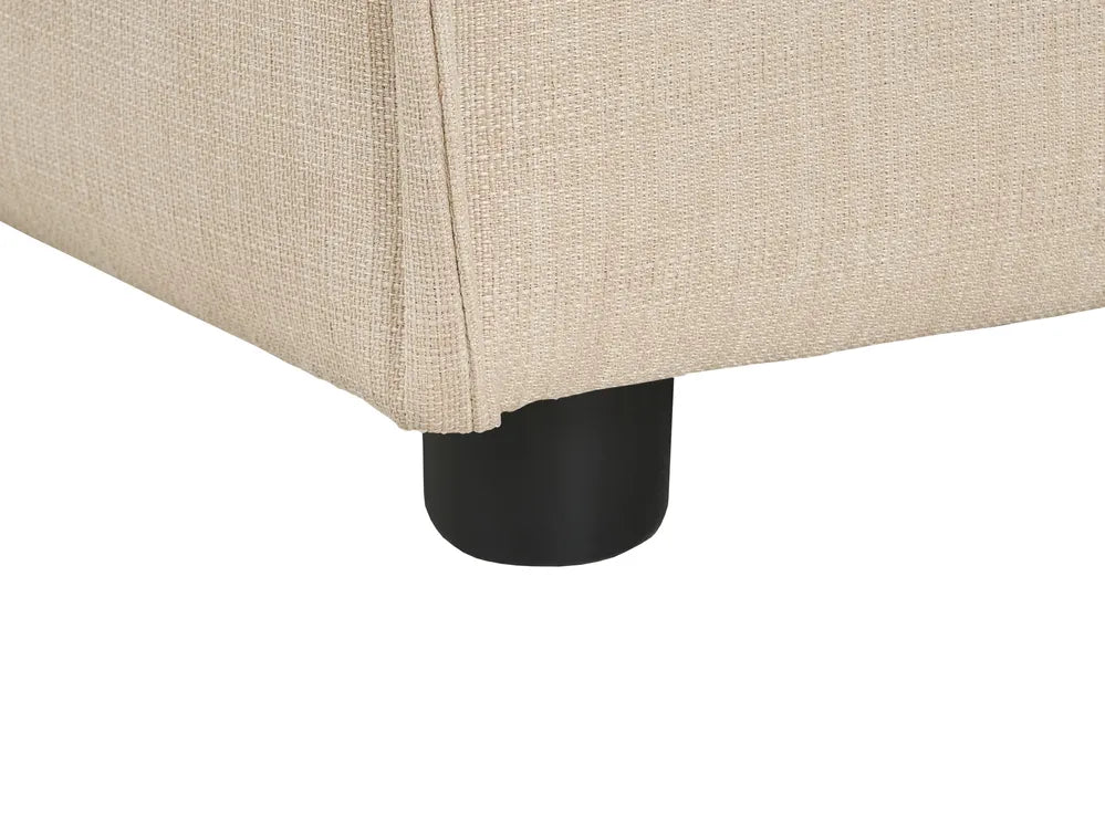 Modular Corner Sofa 4 Seater Fabric Beige Right Hand Oakham