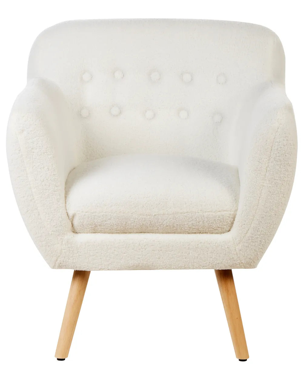 Armchair Boucle White Reshami