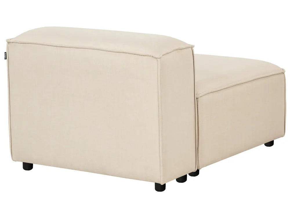Modular Corner Sofa 4 Seater Fabric Beige Right Hand Oakham