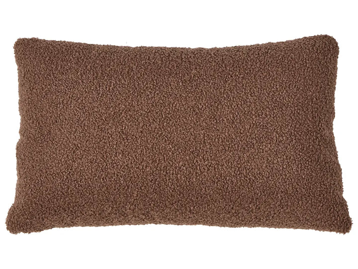 Corner Sofa 3 Seater Boucle Brown Right Hand Weller