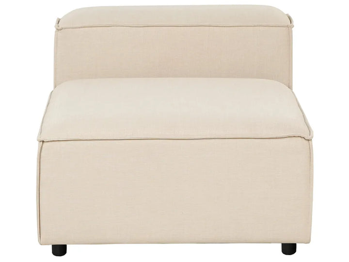 Modular Corner Sofa 4 Seater Fabric Beige Right Hand Oakham