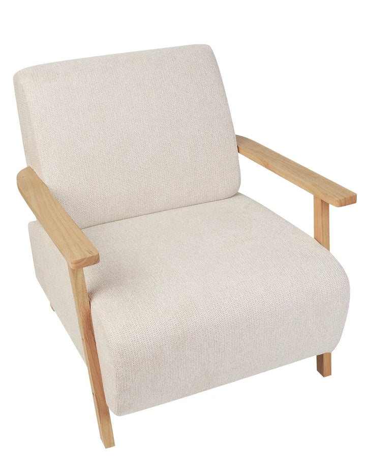 Armchair Fabric Light Beige Chynna