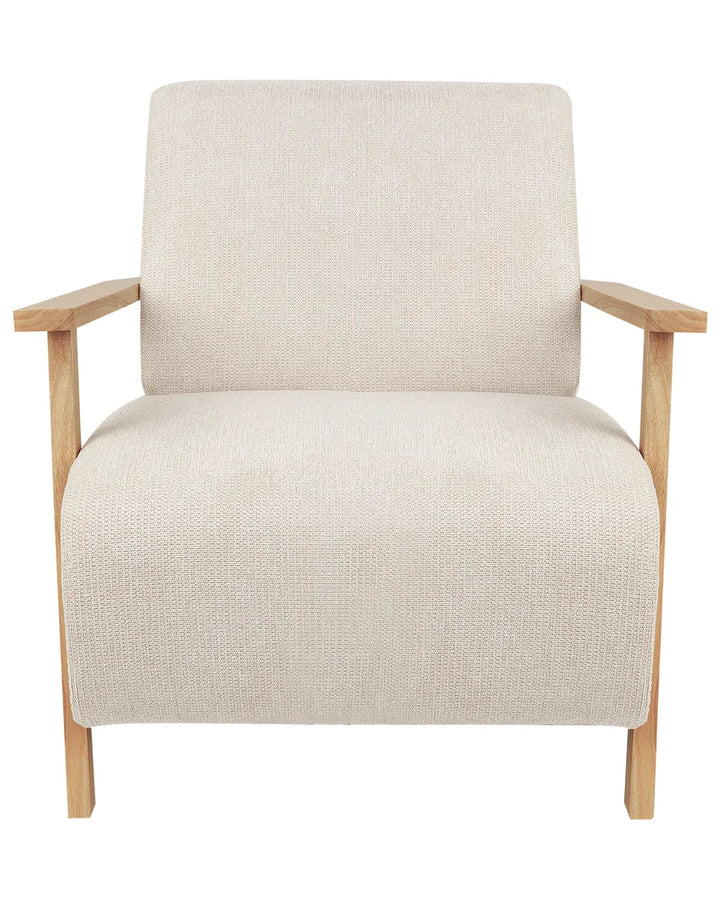 Armchair Fabric Light Beige Chynna