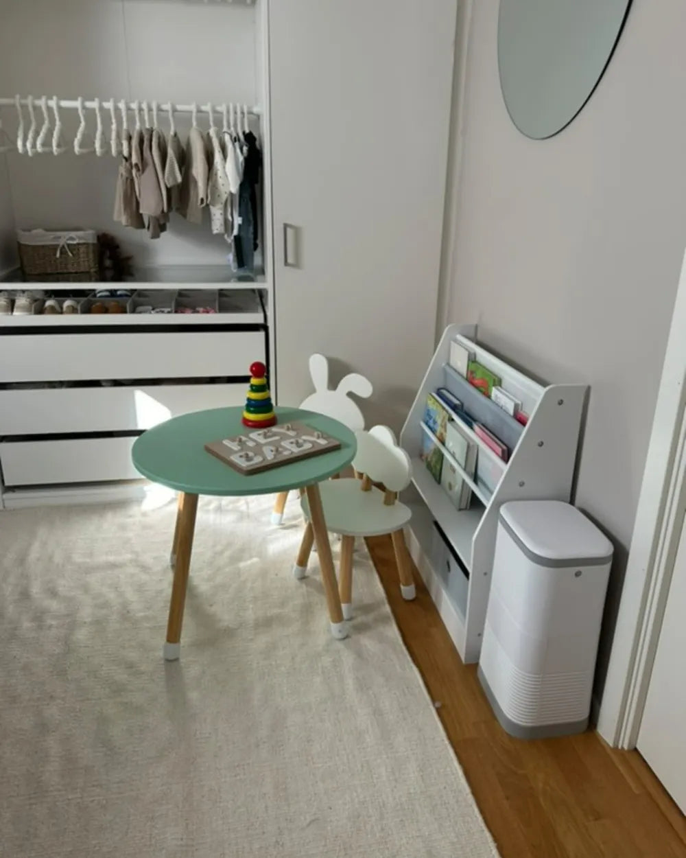 3 Tier Bookcase 74 cm White Kalb