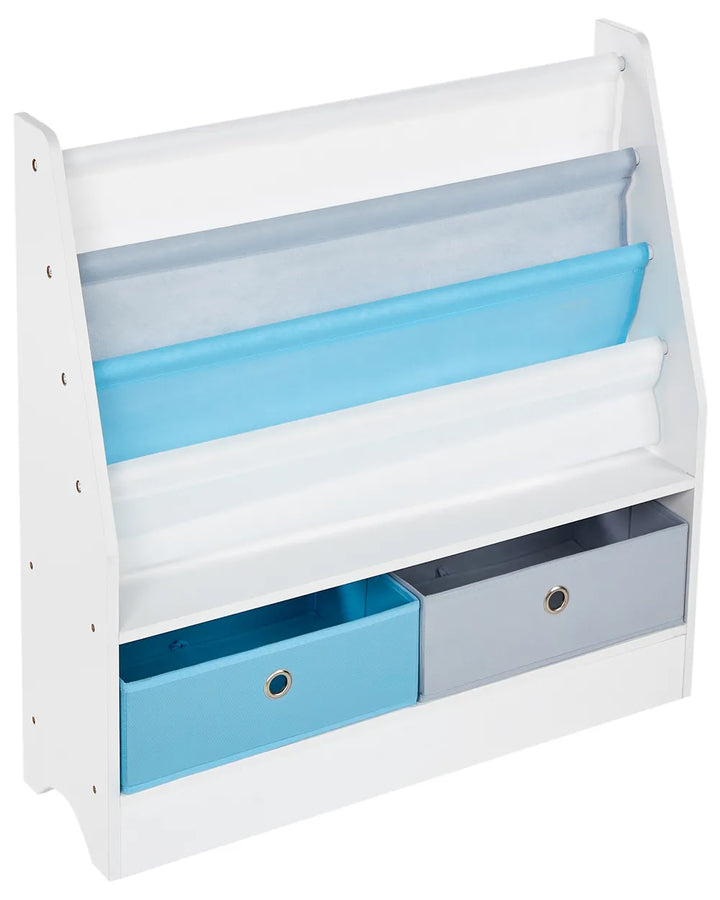 3 Tier Bookcase 74 cm White Kalb