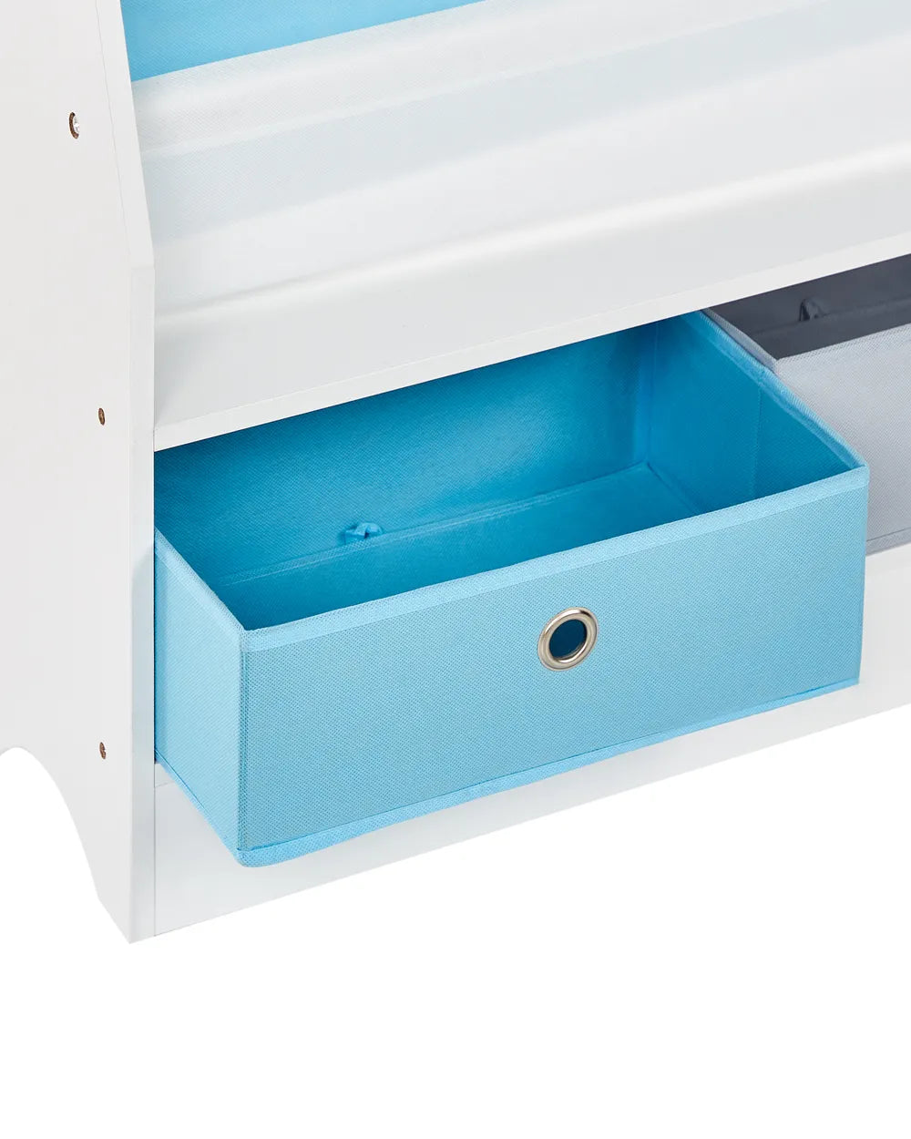 3 Tier Bookcase 74 cm White Kalb