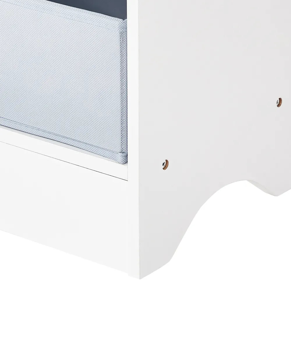 3 Tier Bookcase 74 cm White Kalb