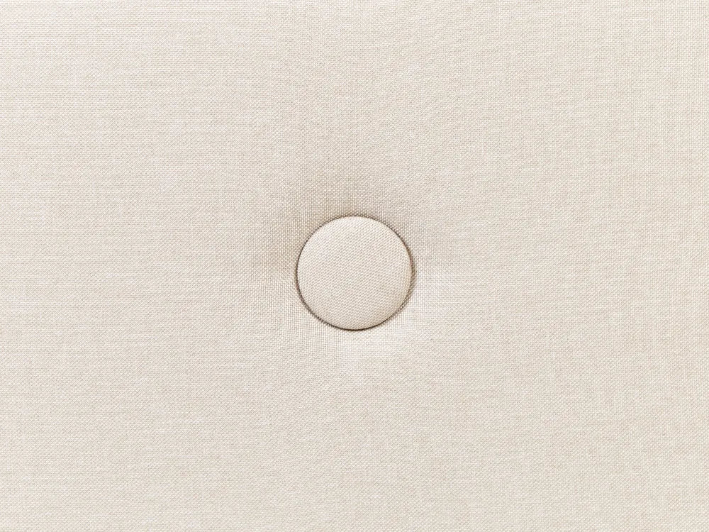 Bed Faux Linen 90 x 200 cm (EU Single) Light Beige Edita