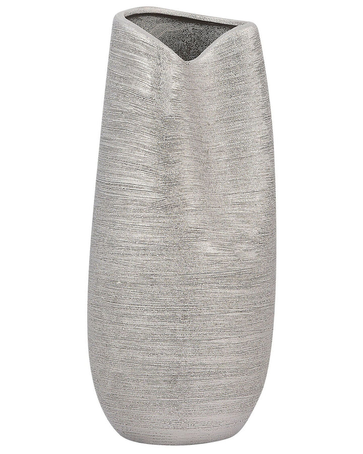Derbe Decorative Vase Stoneware 32 cm Silver