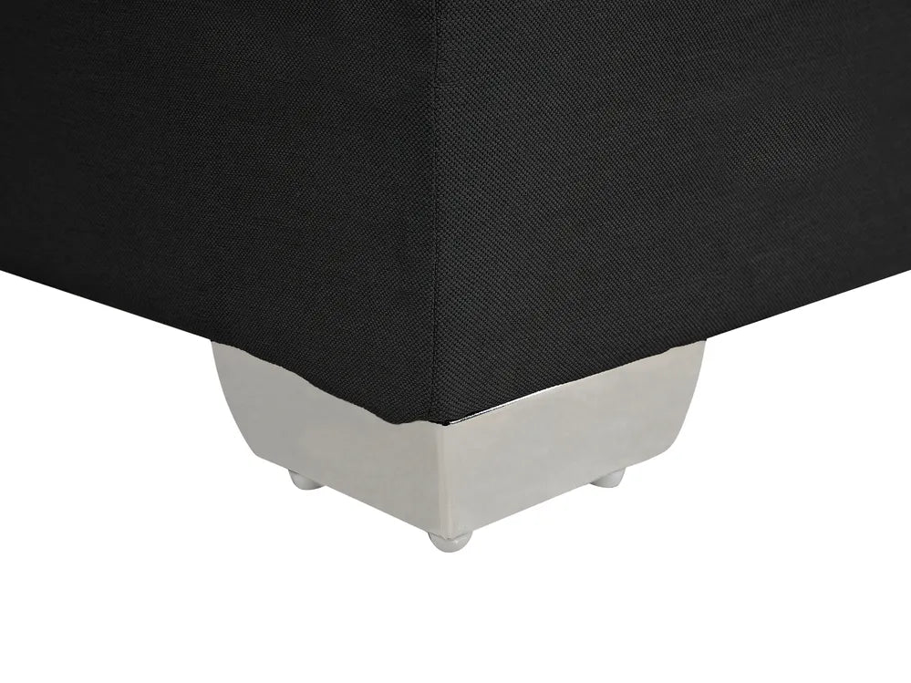 Divan Bed Fabric 180 x 200 cm (EU Super King) Black Mozter