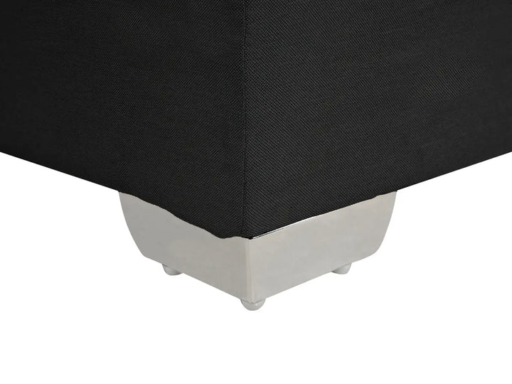 Divan Bed Fabric 180 x 200 cm (EU Super King) Black Mozter