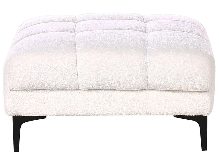 Modular Corner Sofa Bed 4 Seater Boucle White Right Hand Yosef