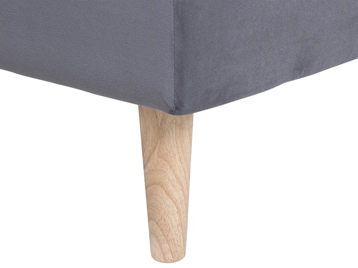 Sofa Bed 3 Seater Fabric Dark Grey Zineta