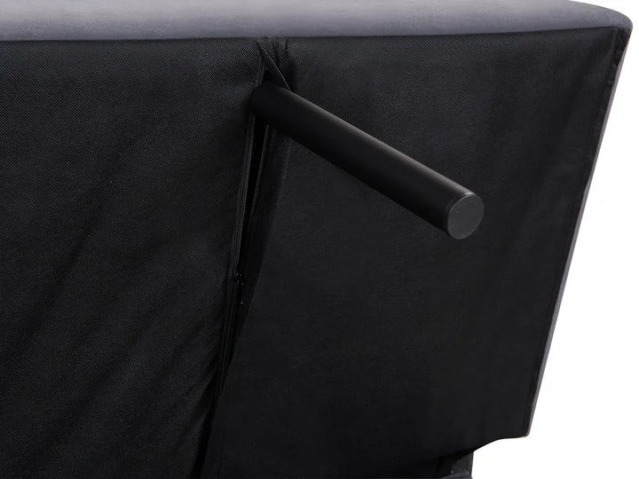 Sofa Bed 3 Seater Fabric Dark Grey Zineta