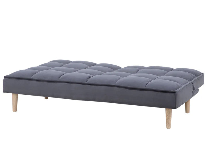 Sofa Bed 3 Seater Fabric Dark Grey Zineta