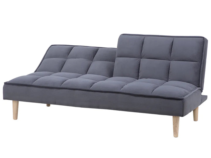 Sofa Bed 3 Seater Fabric Dark Grey Zineta