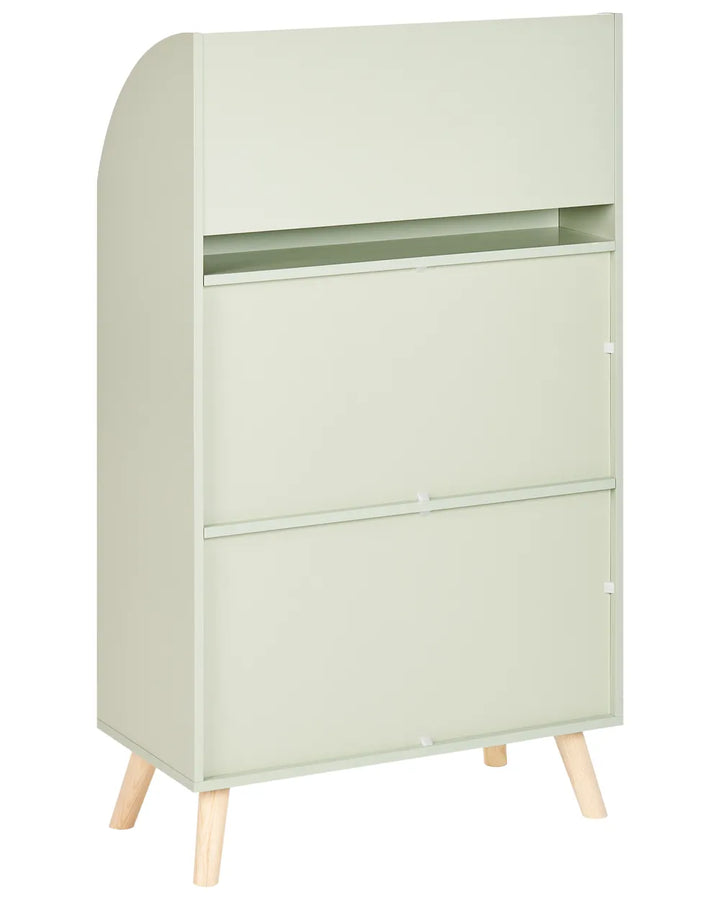 3 Tier Bookcase 102 cm Light Green Alleisha