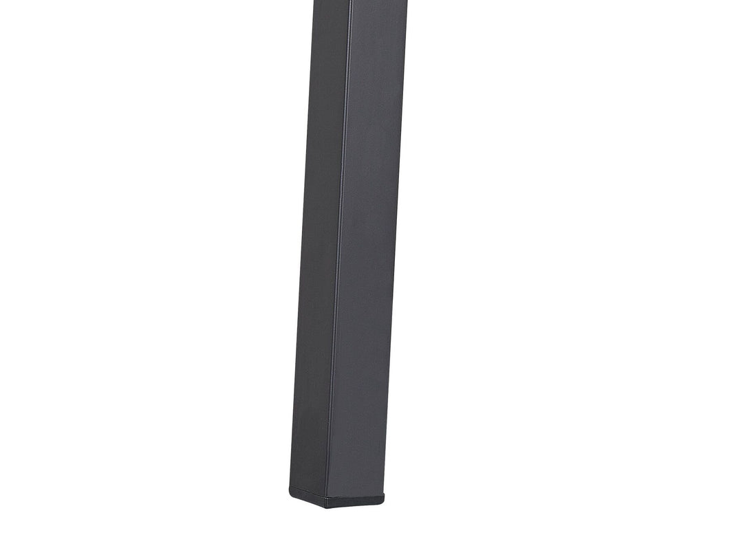Canetto Garden Dining Table 150 cm 90 cm Glass Black