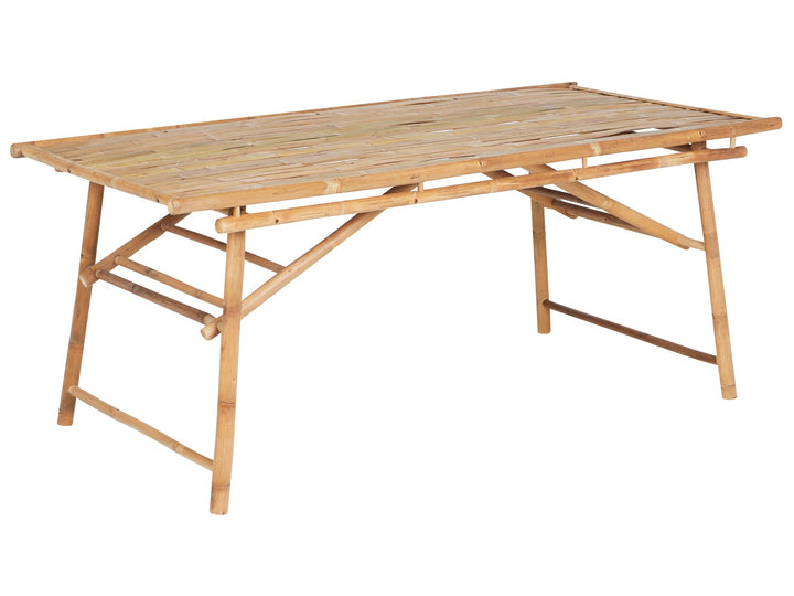 Tindari Garden Dining Table 180 cm 90 cm Bamboo Wood Light Brown