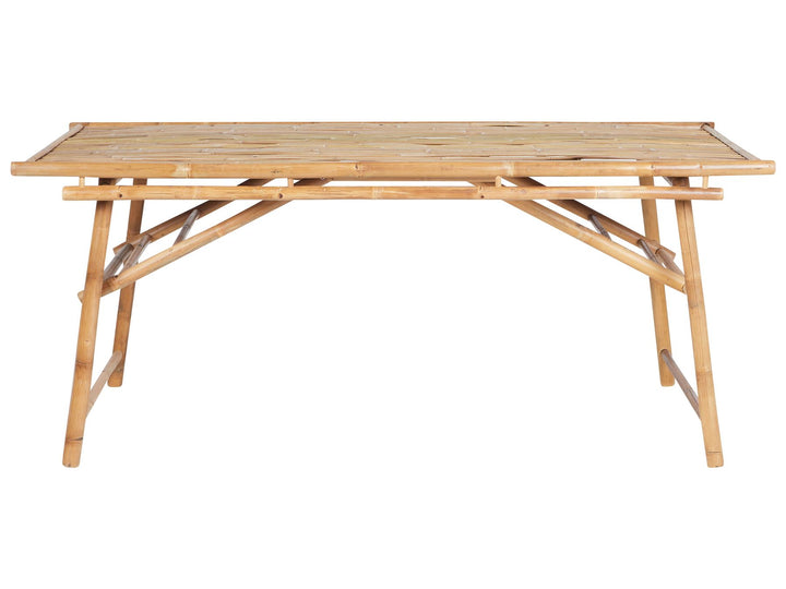 Tindari Garden Dining Table 180 cm 90 cm Bamboo Wood Light Brown