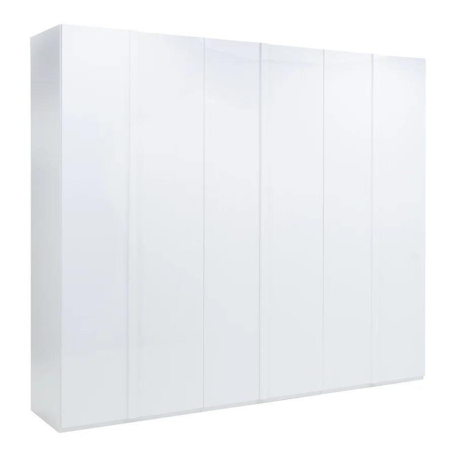 White folding screen on a white background