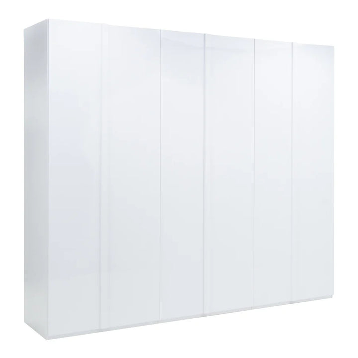 White folding screen on a white background