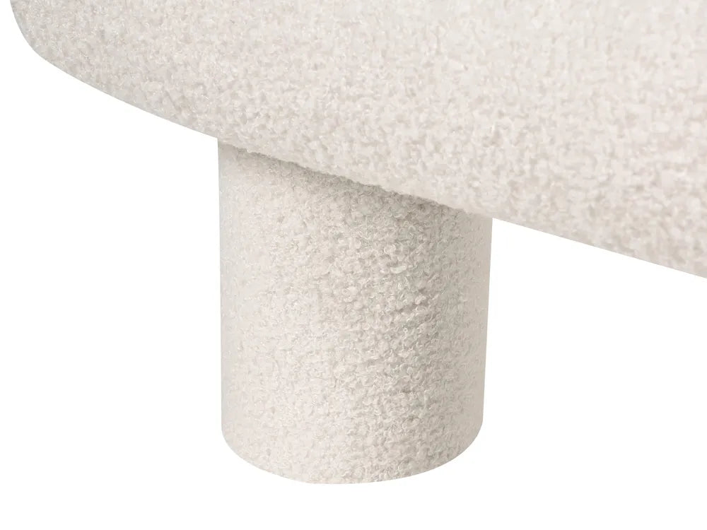 Bed Boucle 180 x 200 cm (EU Super King) Off-White Araylia