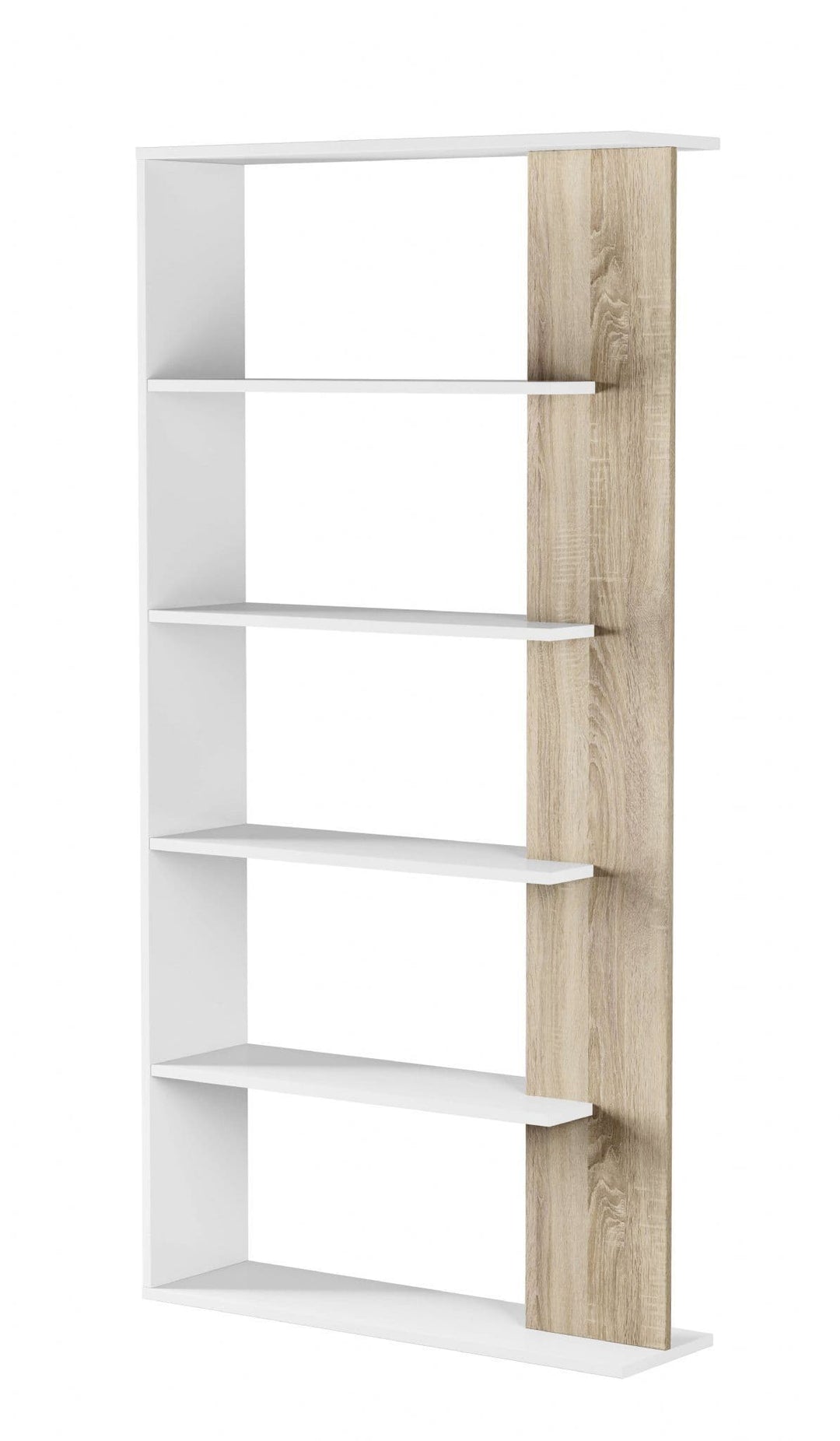 Wakil White and Oak Effect Bookcase