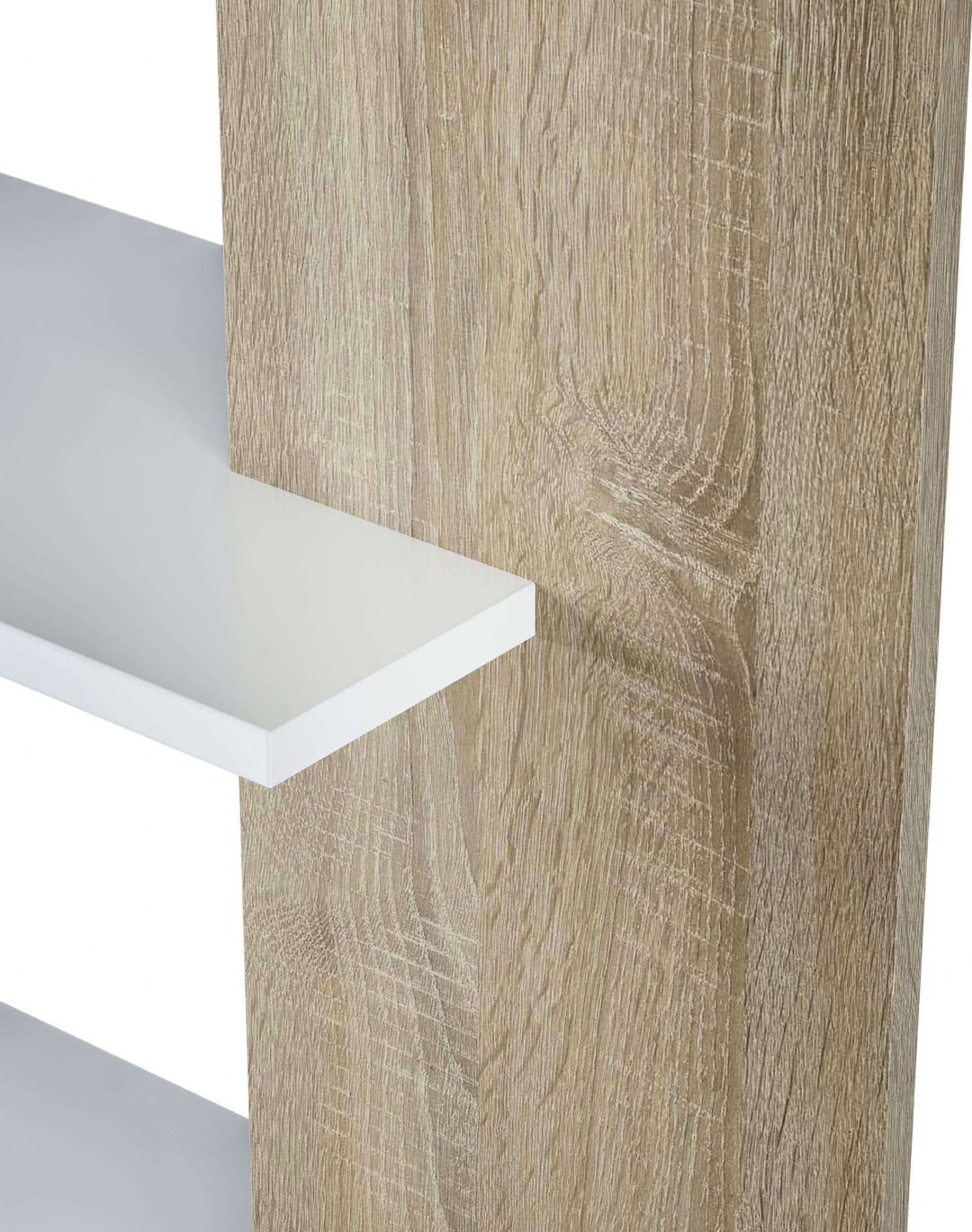 Wakil White and Oak Effect Bookcase