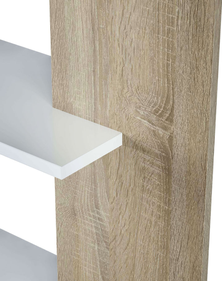 Wakil White and Oak Effect Bookcase