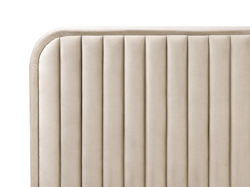 Bed Velvet 180 x 200 cm (EU Super King) Taupe Braya