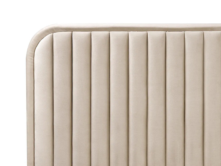 Bed Velvet 180 x 200 cm (EU Super King) Taupe Braya