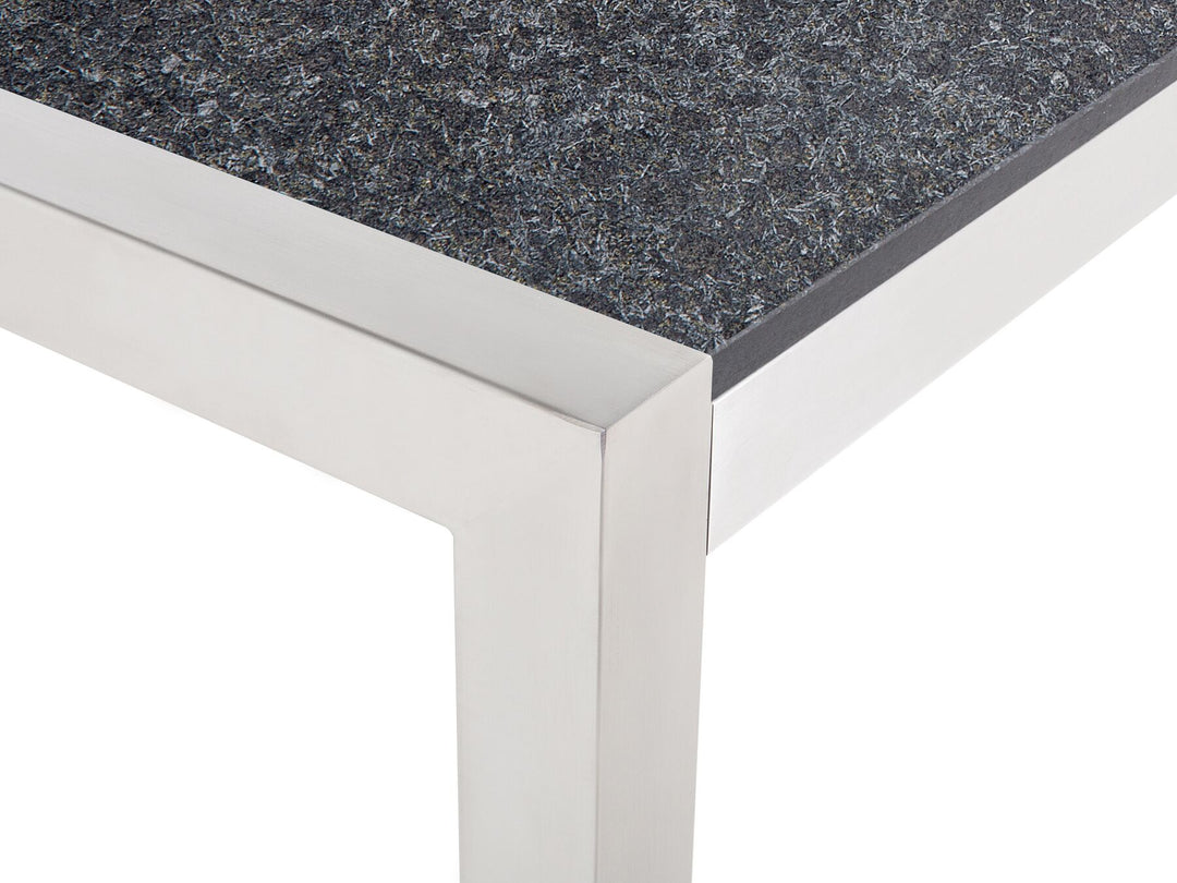 Grosseto Garden Dining Table 180 cm 90 cm Flamed Granite Graphite Grey