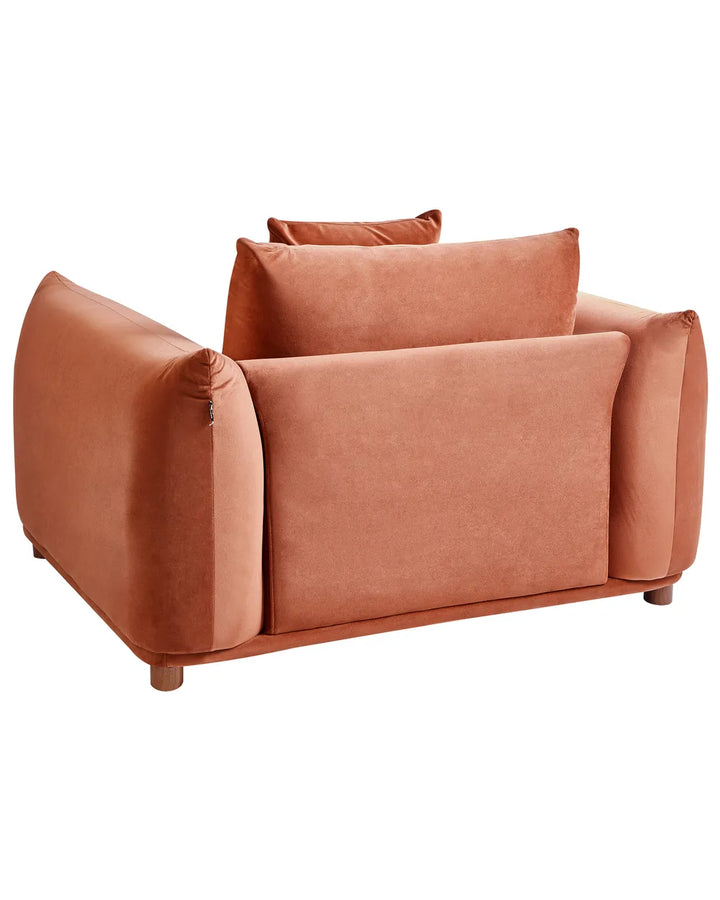 Armchair Velvet Golden Brown Jameila