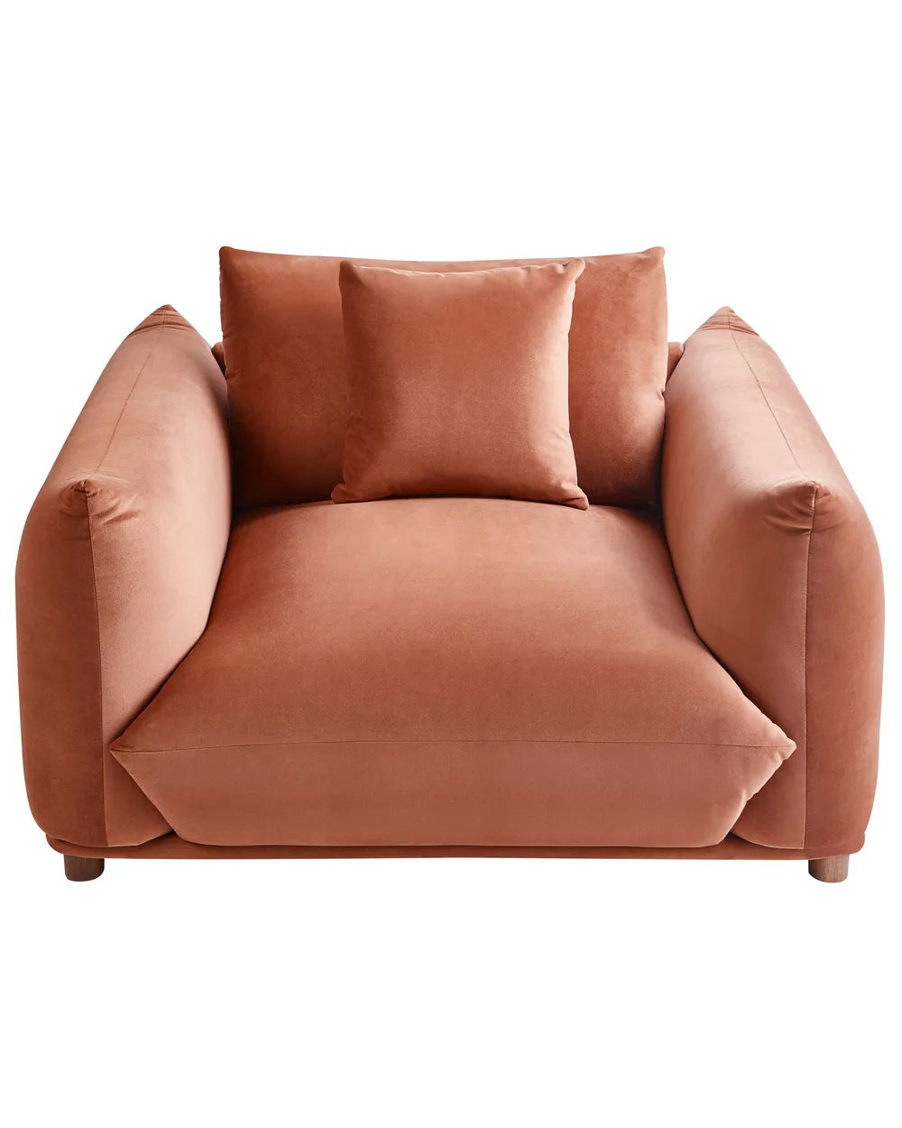 Armchair Velvet Golden Brown Jameila
