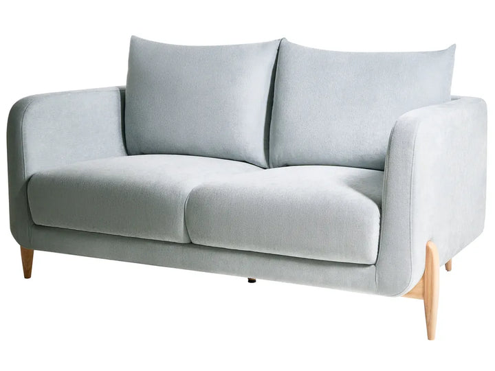 Sofa 2 Seater Chenille Light Blue Rilee