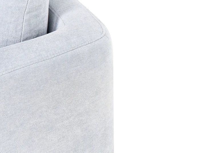 Sofa 2 Seater Chenille Light Blue Rilee