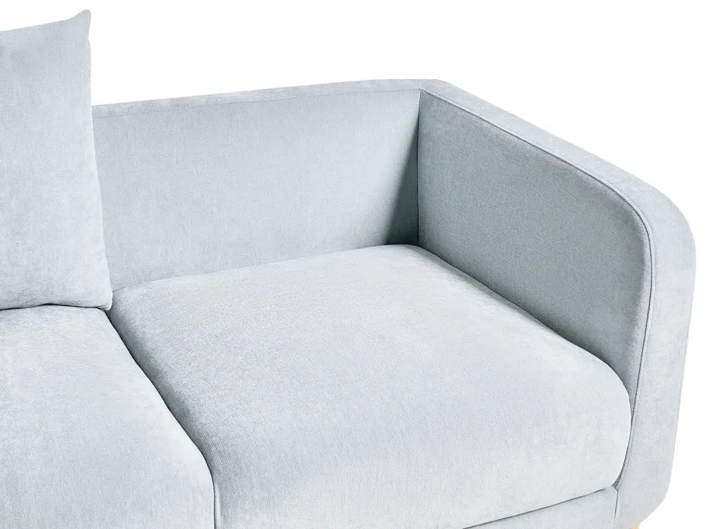 Sofa 2 Seater Chenille Light Blue Rilee