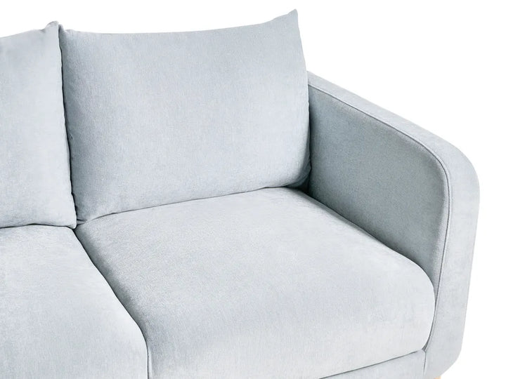 Sofa 2 Seater Chenille Light Blue Rilee