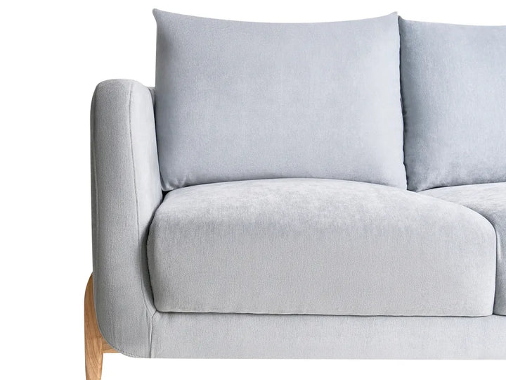 Sofa 2 Seater Chenille Light Blue Rilee